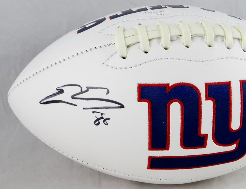 Evan Engram Autographed New York Giants Logo Football