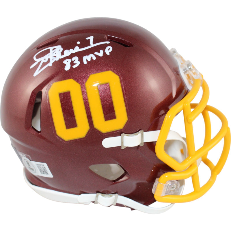 Joe Theismann Signed Washington Football Team Mini Helmet (83 MVP)