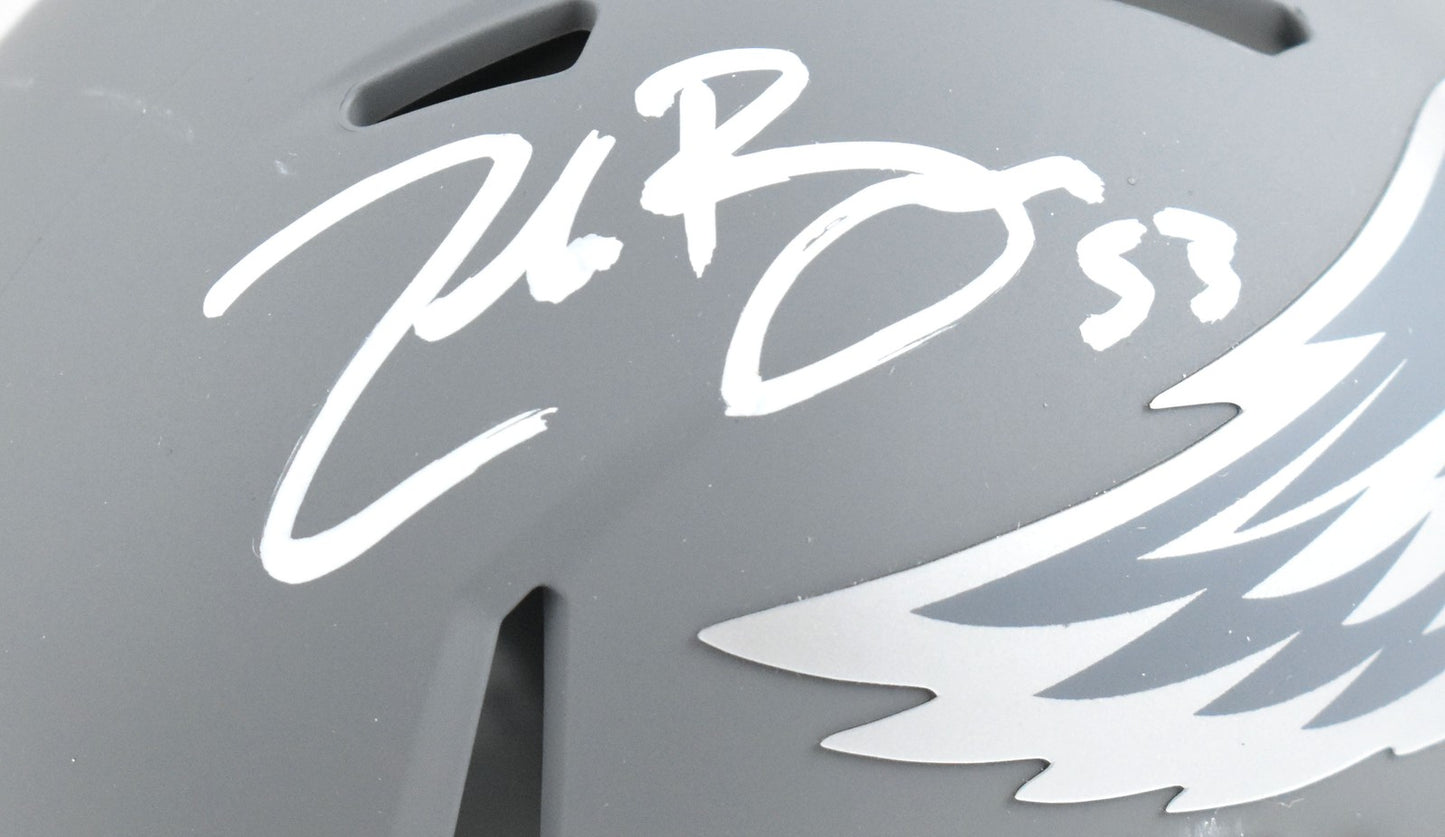 Zack Baun Signed Philadelphia Eagles Slate Speed Mini Helmet