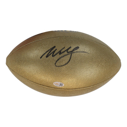 Willis McGahee Autographed Gold Wilson The Duke Replica Football