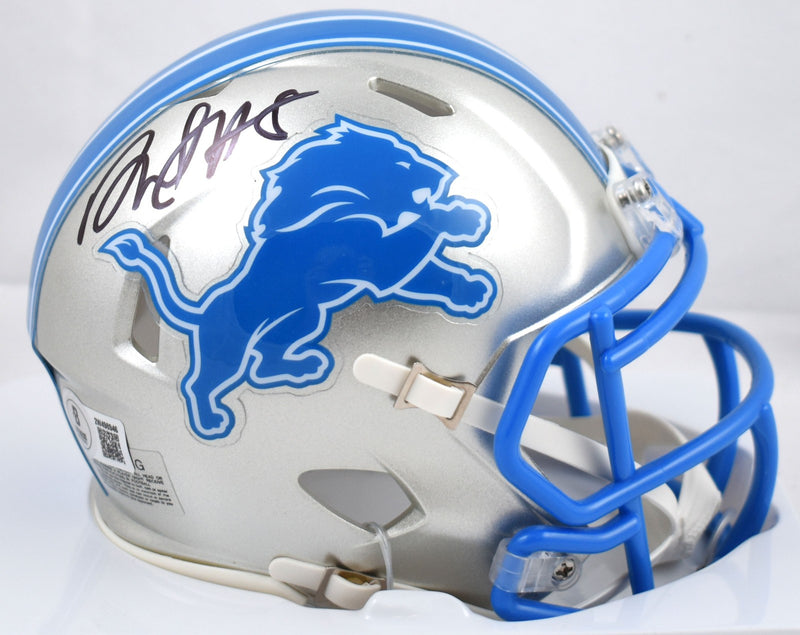 David Montgomery Signed Detroit Lions Speed Mini Helmet
