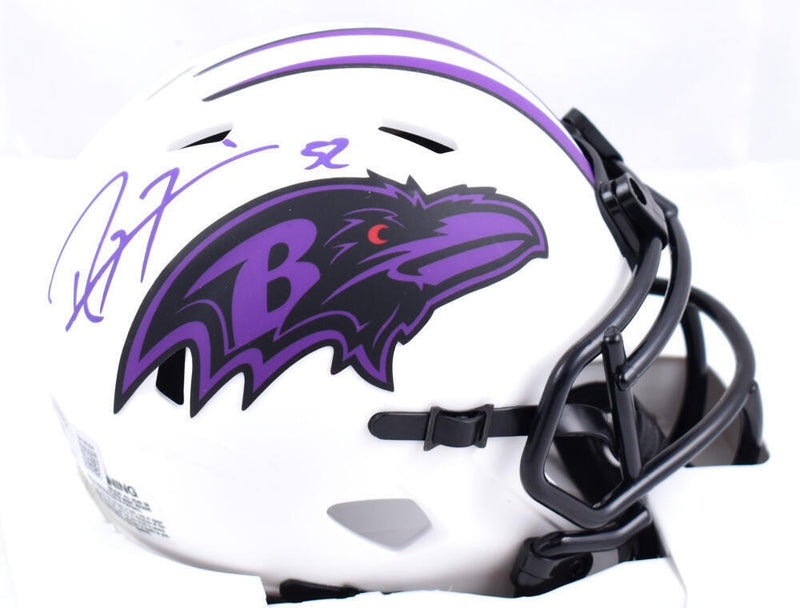Ray Lewis Signed Baltimore Ravens Lunar Speed Mini Helmet