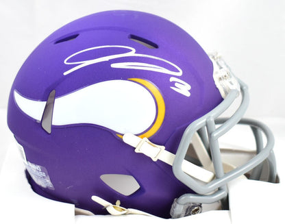 Jordan Addison Autographed Minnesota Vikings Tribute Speed Mini Helmet