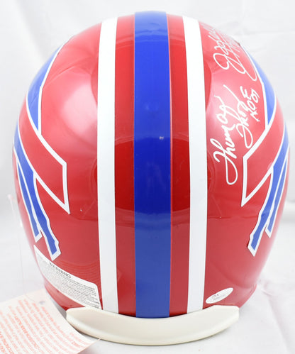 Jim Kelly & Thurman Thomas Signed Buffalo Bills Authentic Full Size Helmet