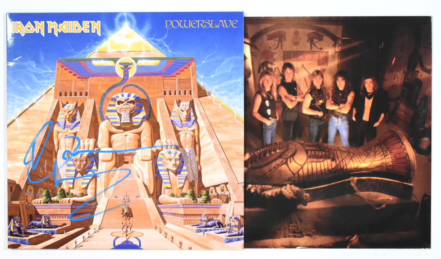 Bruce Dickinson Signed Iron Maiden Powerslave Vinyl Record