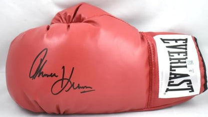 Tommy Hearns Signed Red Everlast Boxing Glove