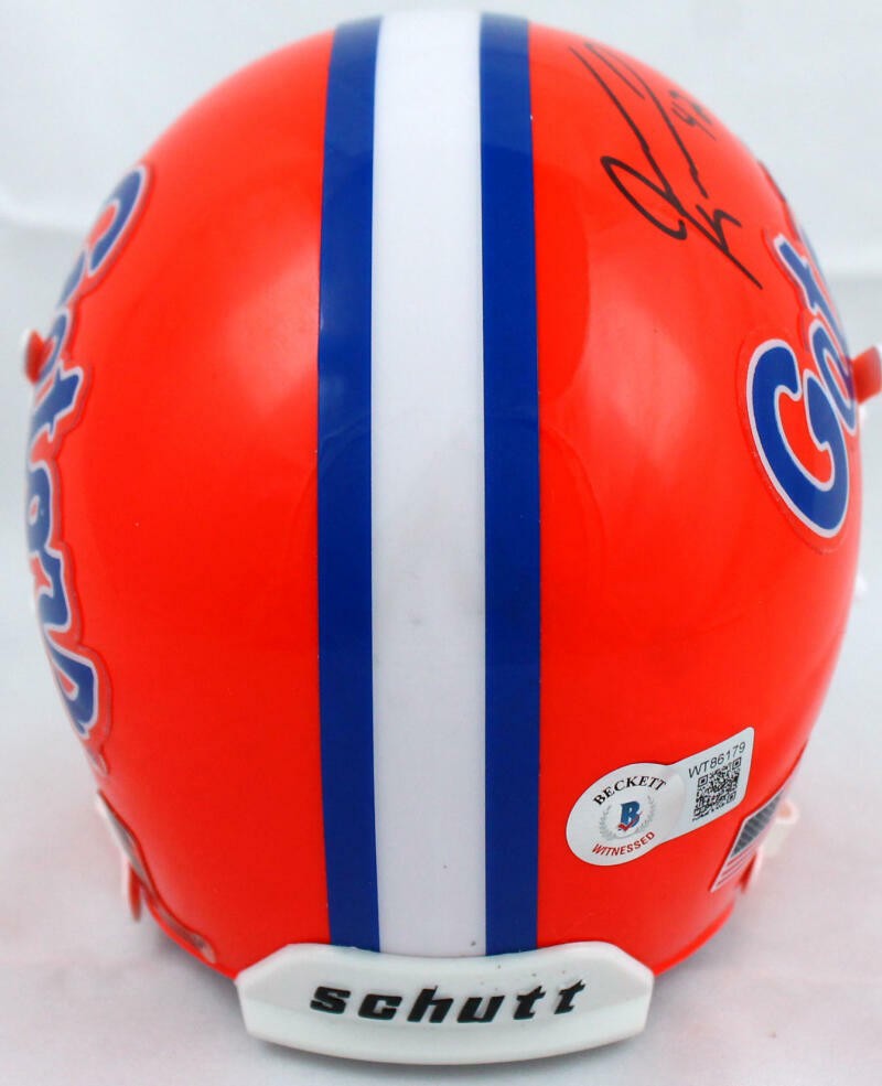 Jevon Kearse Signed Florida Gators Orange Mini Helmet Inscribed