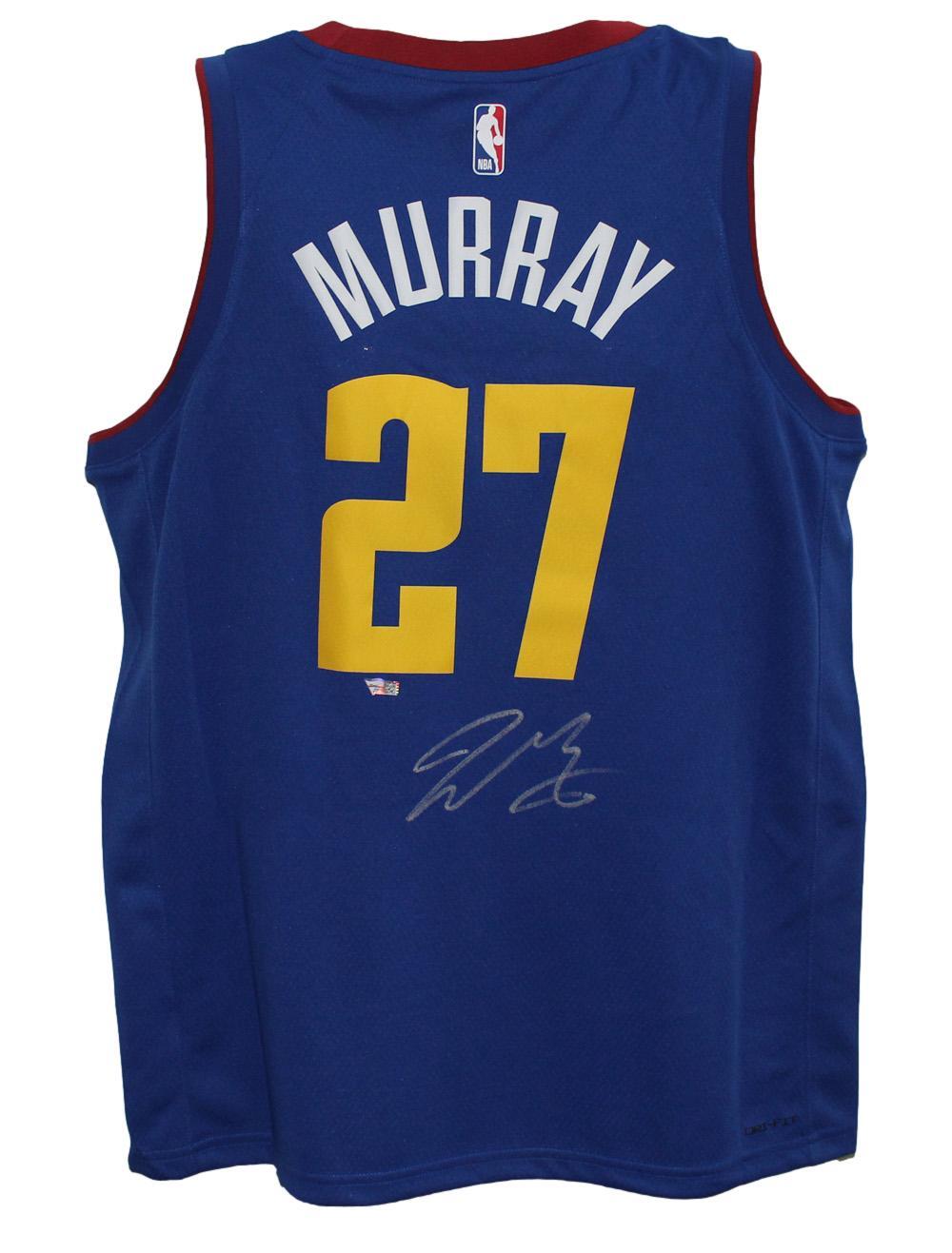 Jamal Murray Autographed Denver Nuggets Blue Dri-Fit XL Jersey