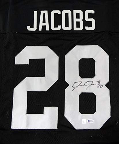 Josh Jacobs Autographed Black Custom Football Jersey