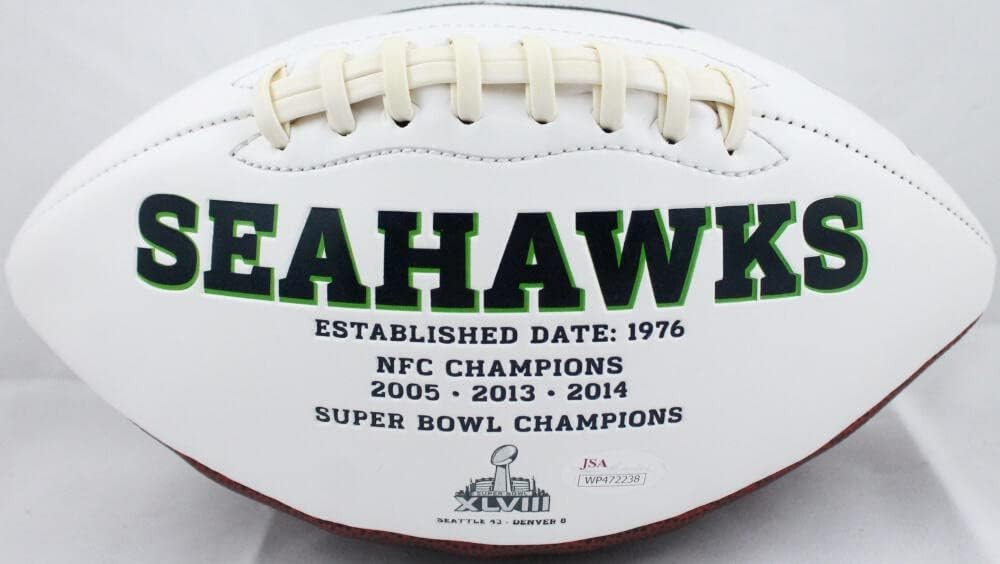 Kenny Easley Signed Seattle Seahawks Logo Football HOF 17