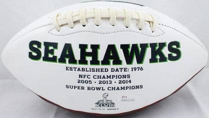 Kenny Easley Signed Seattle Seahawks Logo Football HOF 17