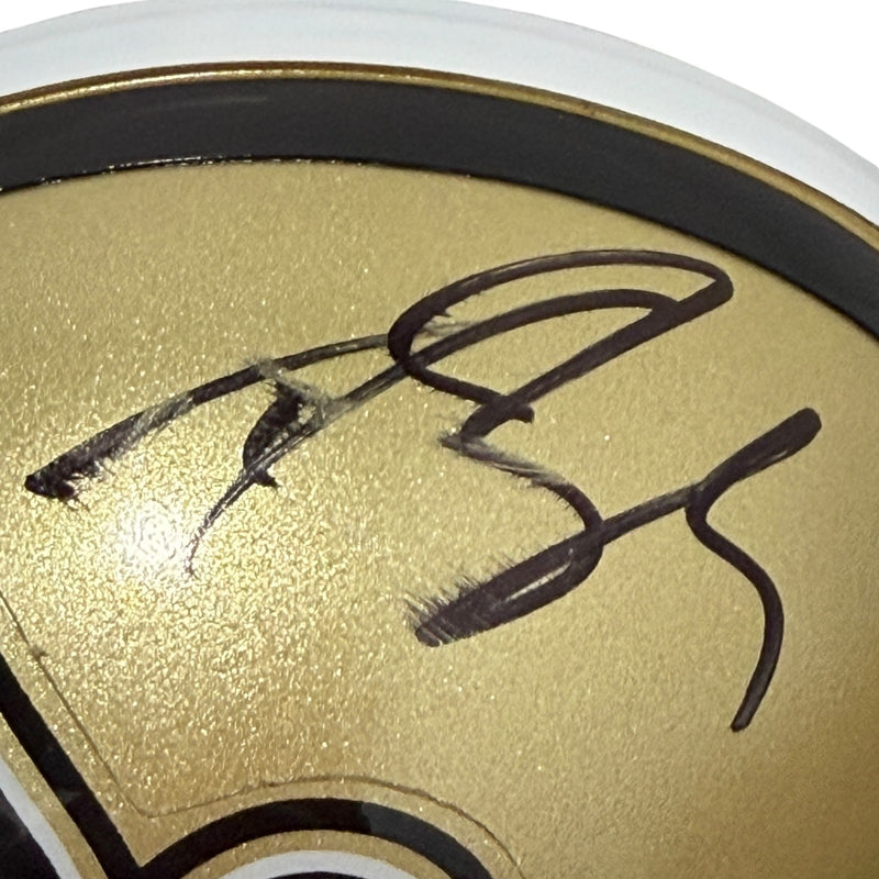 Drew Brees New Orleans Saints Signed VSR4 Mini Helmet JSA