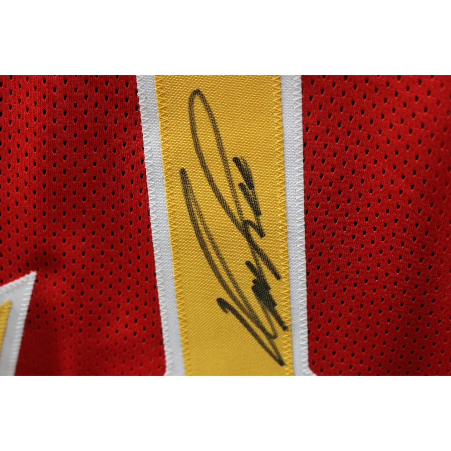 Dominique Wilkins Autographed Red Pro Style Custom Jersey (Beckett)