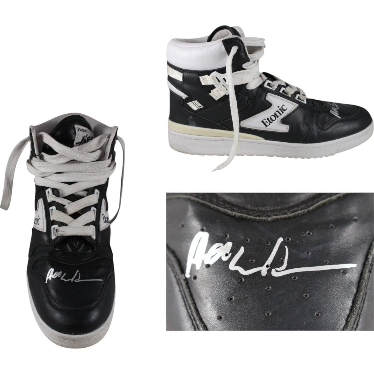 Hakeem Olajuwon Signed Houston Rockets Etonic Size 12 Shoe (Right)