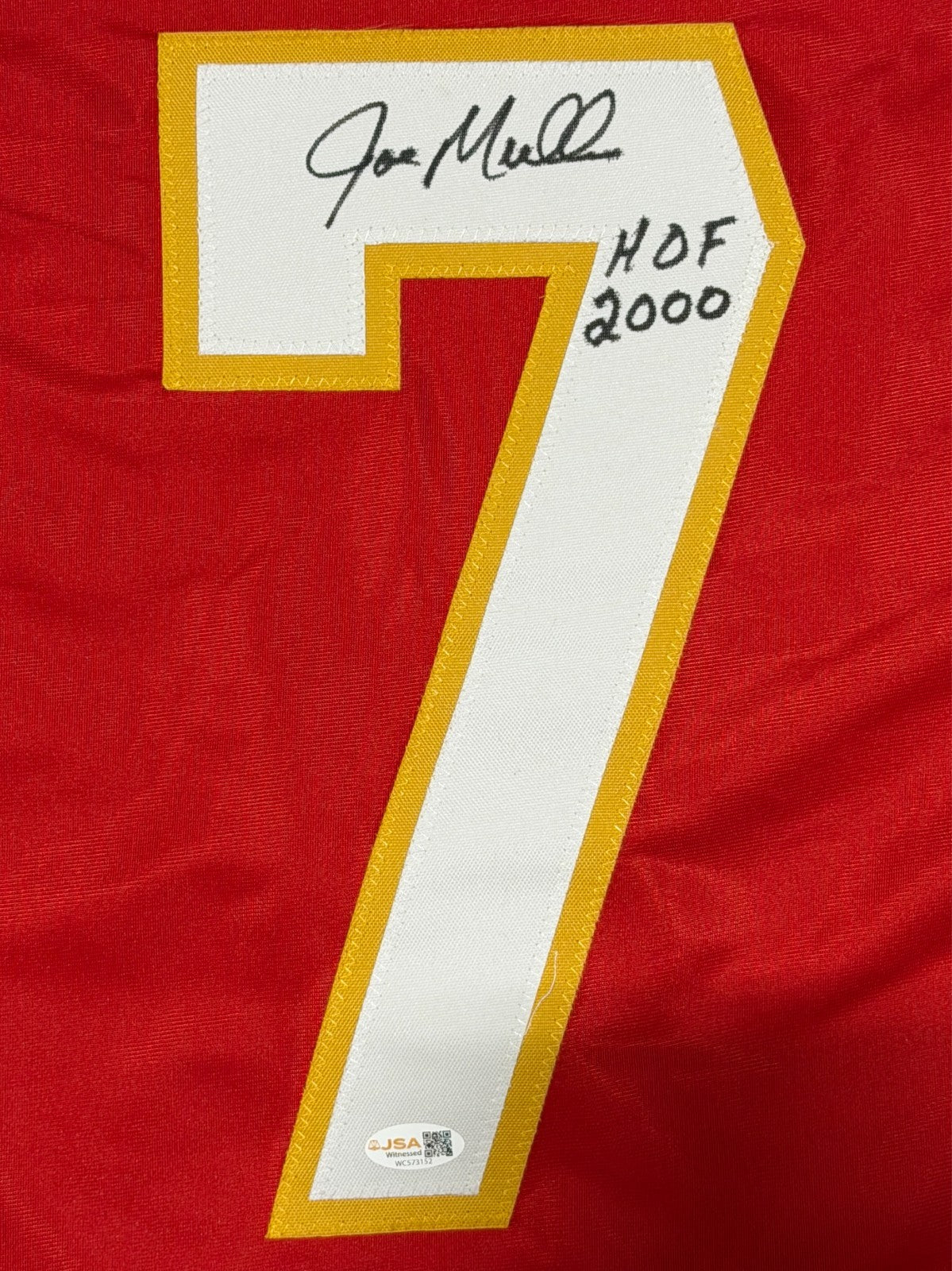 Joe Mullen Signed Calgary Flames Custom Hockey Jersey (HOF 2000)