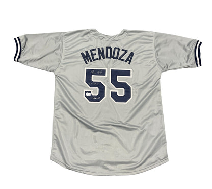 Ramiro Mendoza Signed New York Yankees Custom Jersey (WS Inscription)