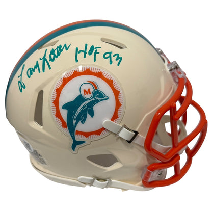Larry Little Signed Miami Dolphins Retro Mini Helmet (JSA)