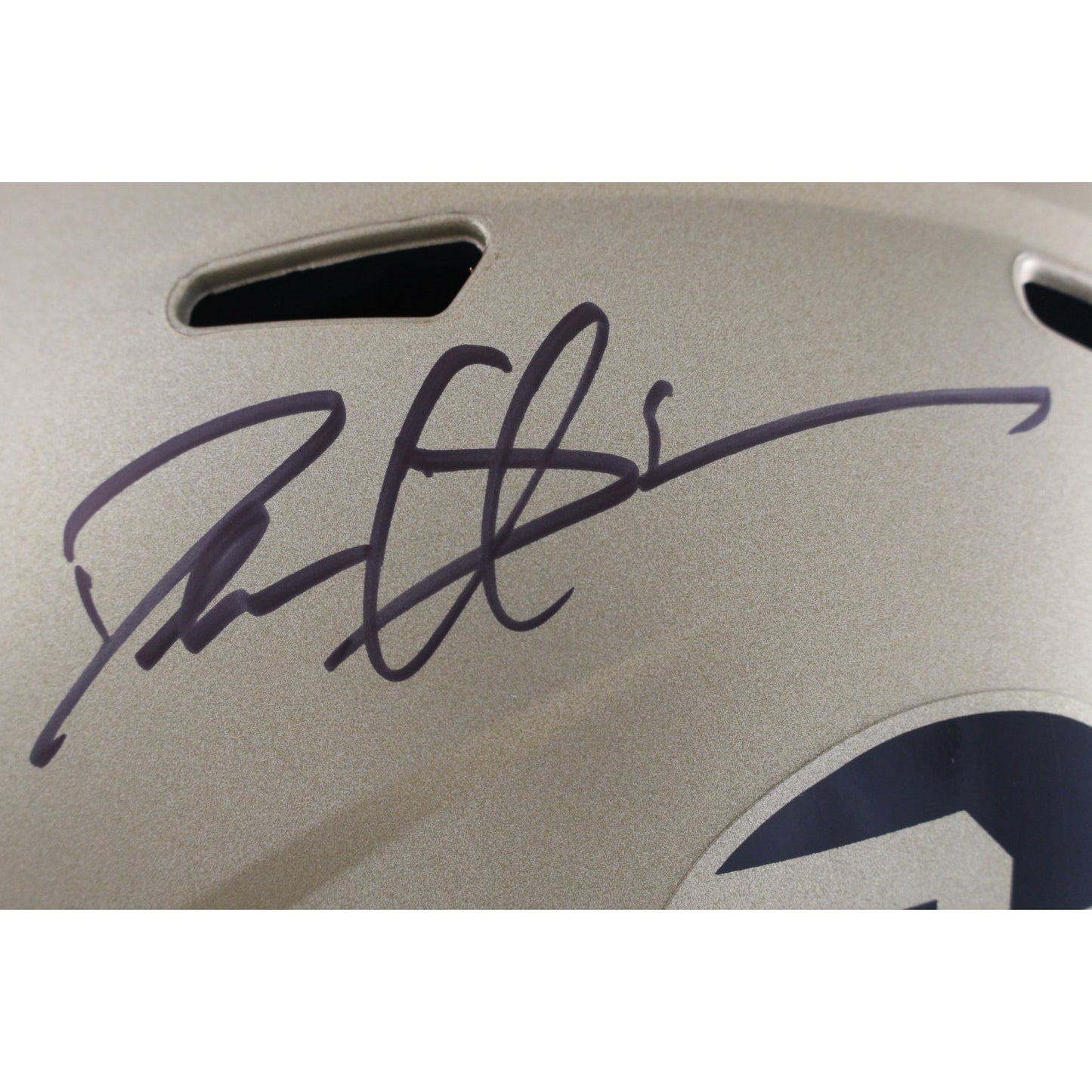 Deion Sanders Autographed Colorado Buffaloes Full Size Gold Replica Helmet