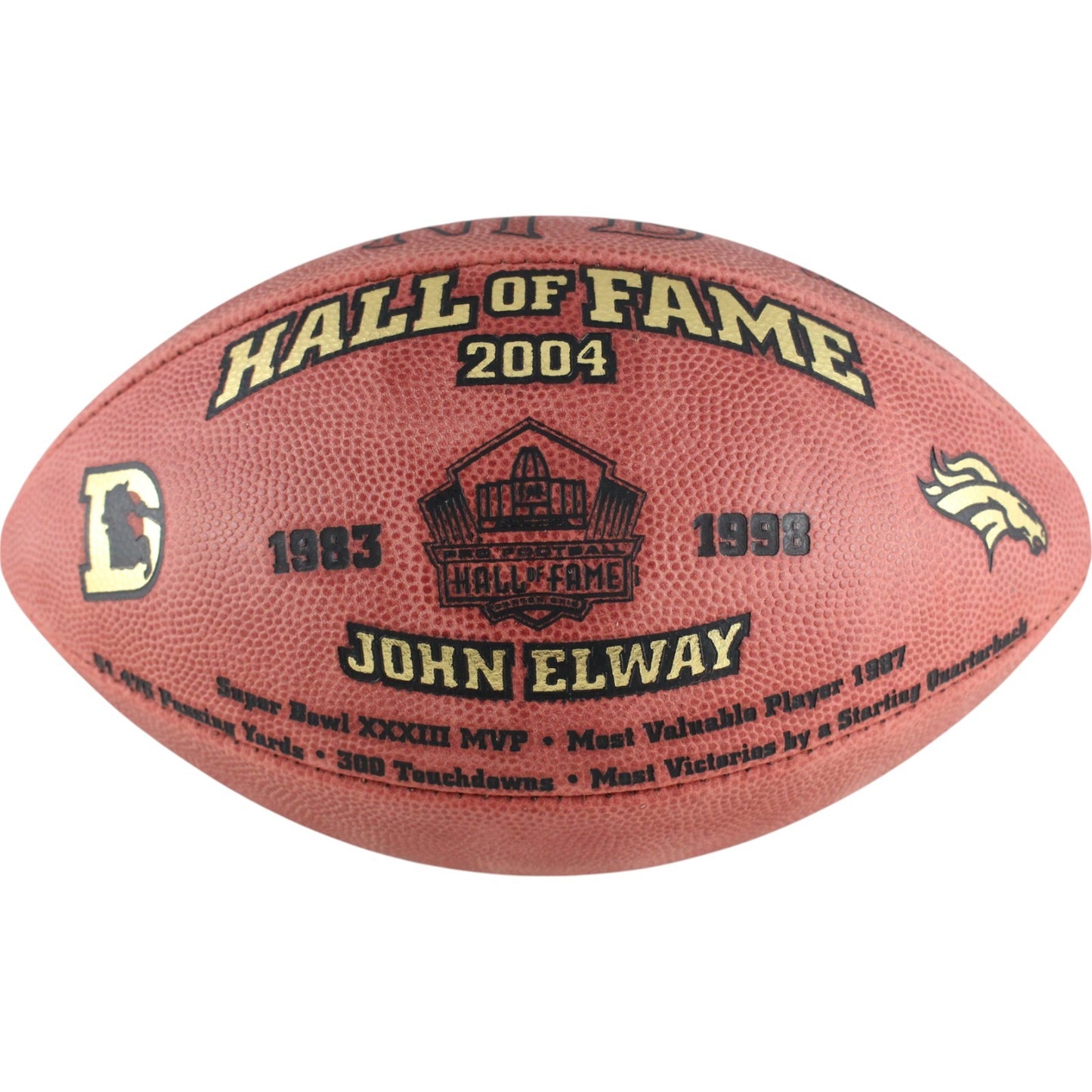 John Elway Denver Broncos Hall of Fame Wilson Football (Unautographed)