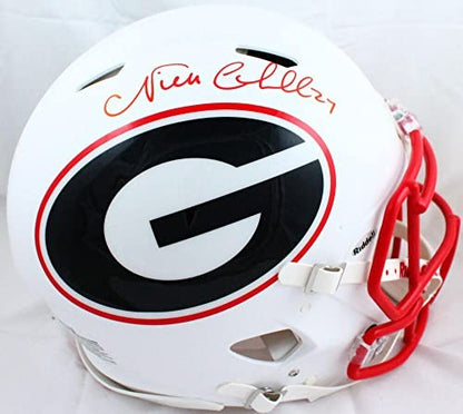 Nick Chubb Signed Georgia Bulldogs Full Size AMP Speed Authentic Helmet Beckett