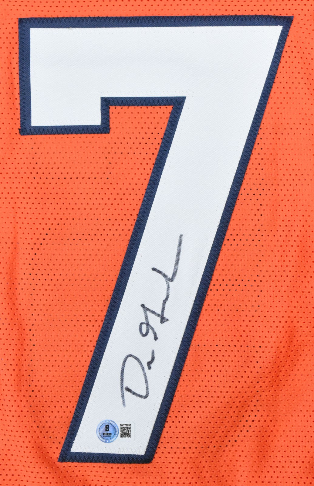 Dre Greenlaw Signed Denver Broncos Custom Orange Jersey