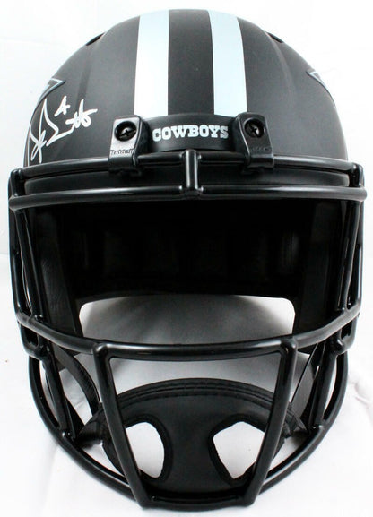 Dak Prescott Autographed Dallas Cowboys Full Size Eclipse Helmet