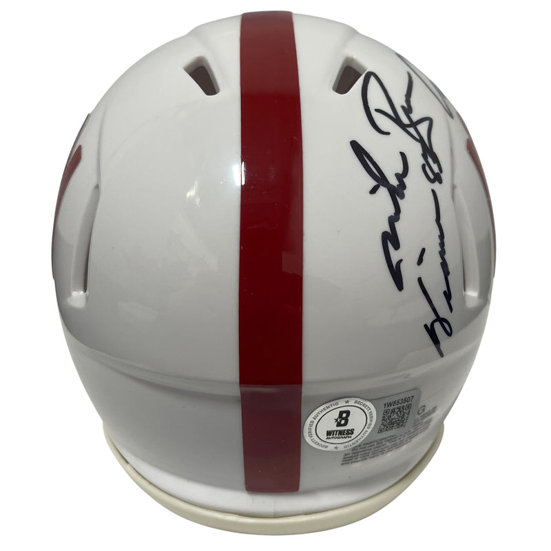 Mike Rozier & Irving Fryar Signed Nebraska Mini Helmet w/ Inscriptions