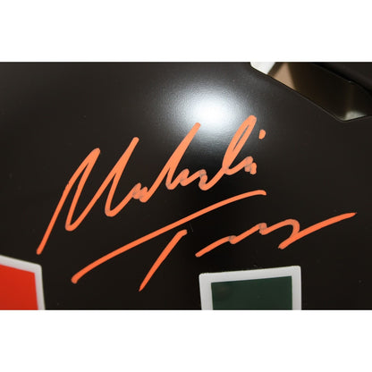 Toney Malachi Signed Miami Hurricanes Full Size Proline Alternate Helmet