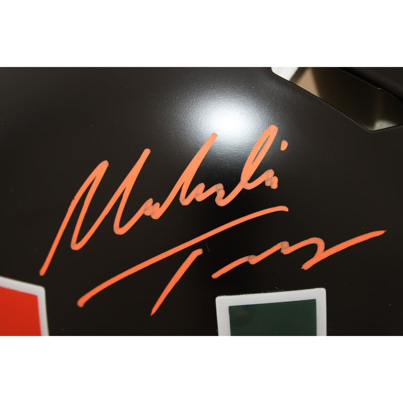 Toney Malachi Signed Miami Hurricanes Full Size Proline Alternate Helmet