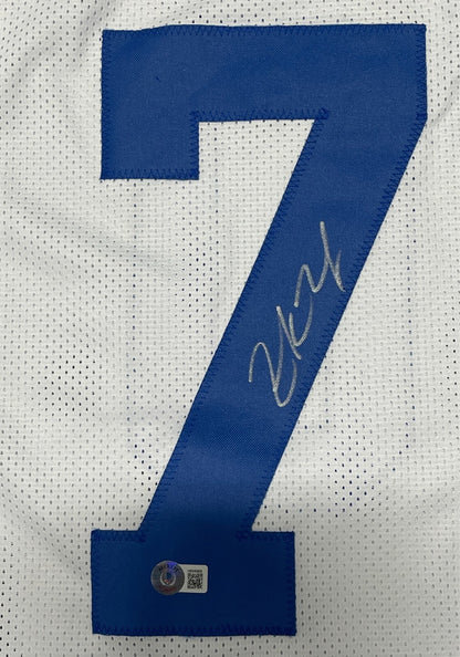 Zack Martin Signed Dallas Cowboys Custom White Football Jersey