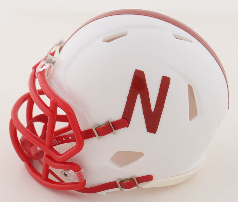Tom Rathman Autographed Nebraska Cornhuskers Mini Helmet