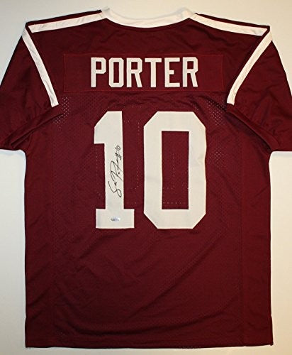 Sean Porter Signed Maroon Custom Jersey
