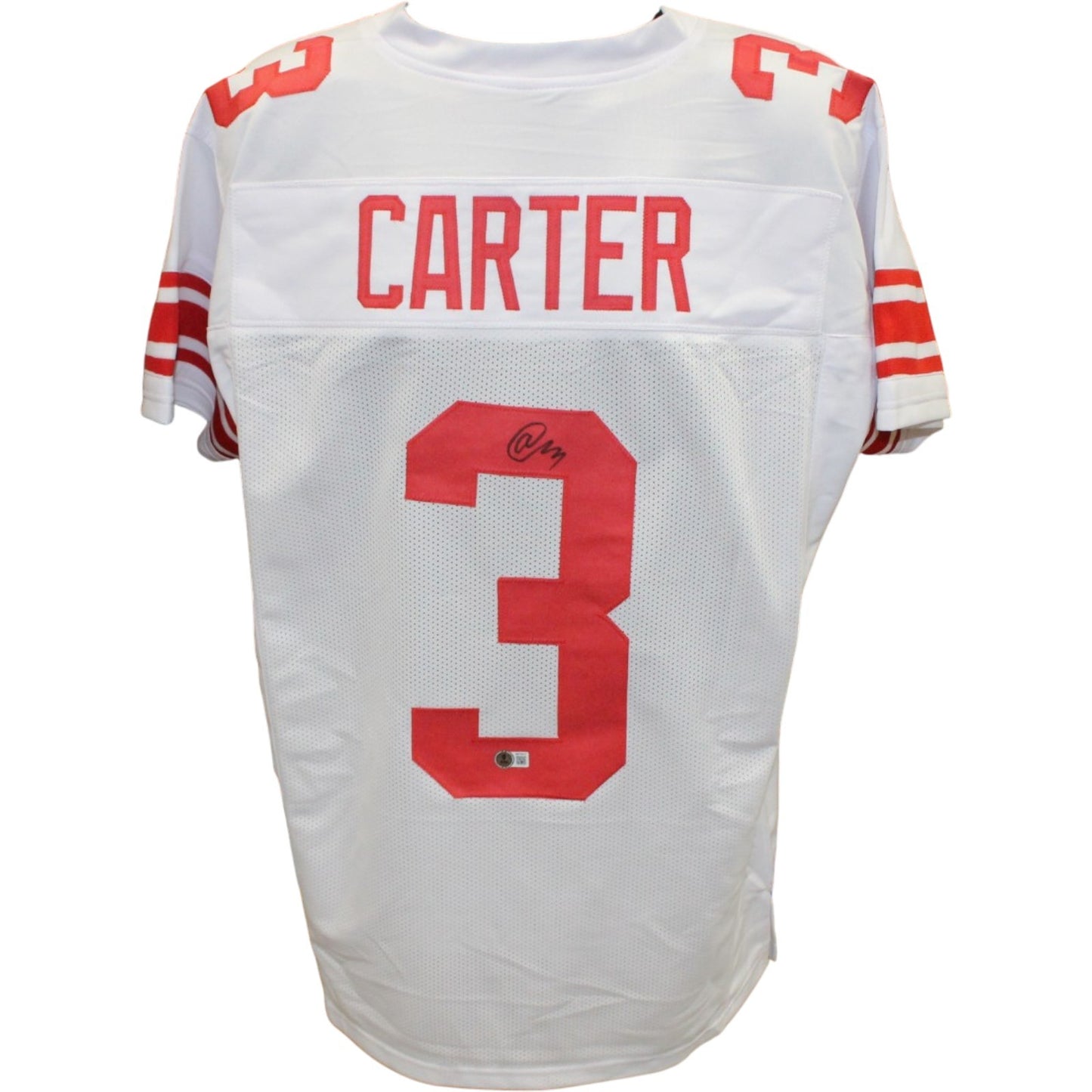 Abdul Carter Autographed White Custom Jersey