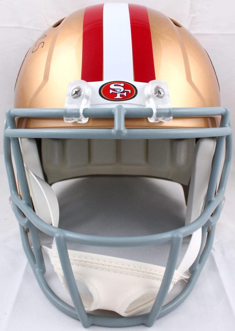 Elijah Mitchell Autographed San Francisco 49ers Full Size Speed Helmet