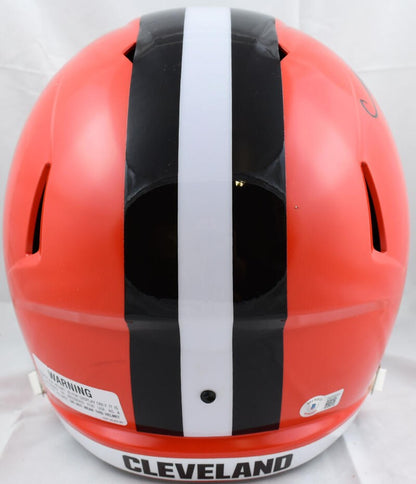 Nick Chubb Signed Cleveland Browns Full Size Speed Helmet - Black