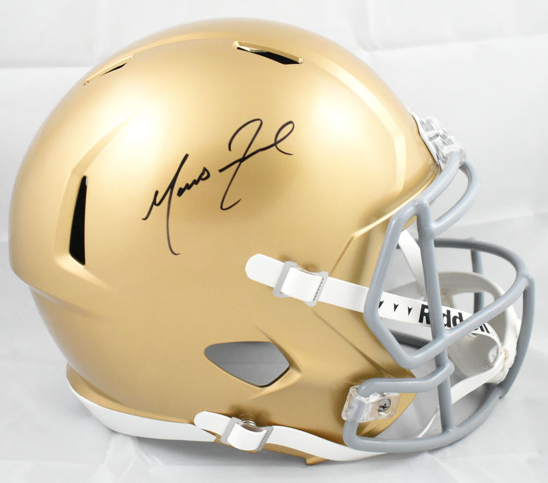 Marcus Freeman Autographed Notre Dame Fighting Irish Full Size Speed Helmet