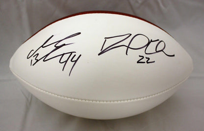 David Wilson & Ahmad Bradshaw Signed New York Giants Logo Football