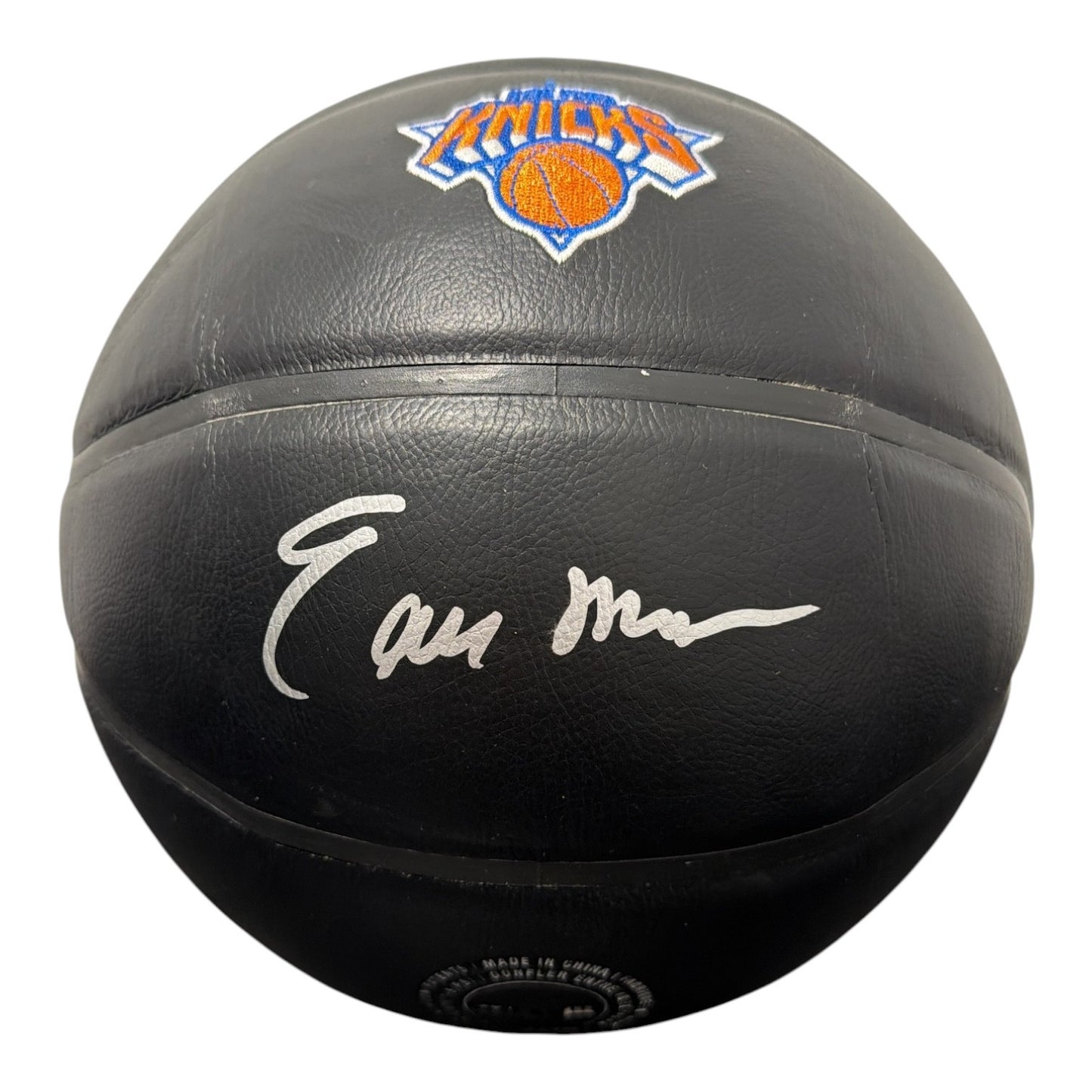 Earl Monroe Signed New York Knicks Wilson NBA Basketball - Black