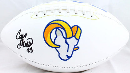 Cam Akers Signed Los Angeles Rams Black Logo Football
