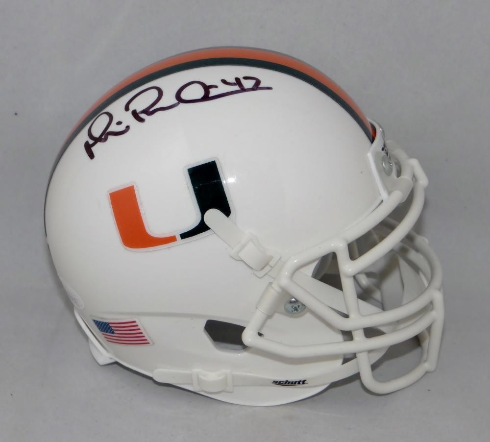 Michael Irvin Autographed Miami Hurricanes Mini Helmet