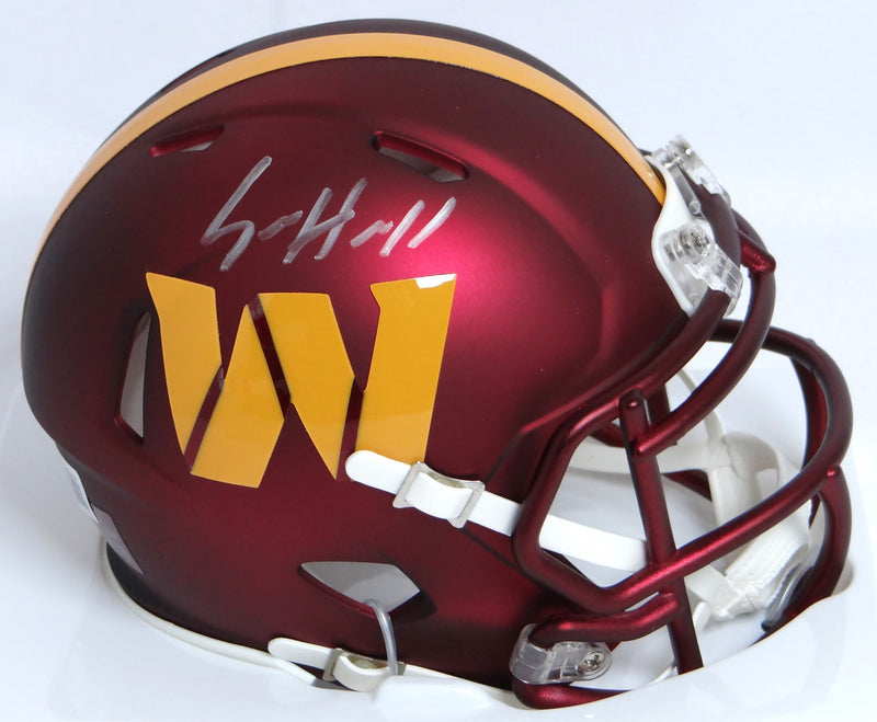 Sam Howell Autographed Washington Commanders Speed Mini Helmet