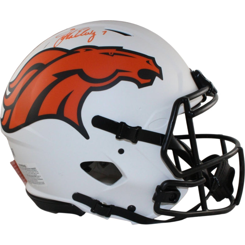 John Elway Denver Broncos Autographed Pro Lunar Full Size Helmet