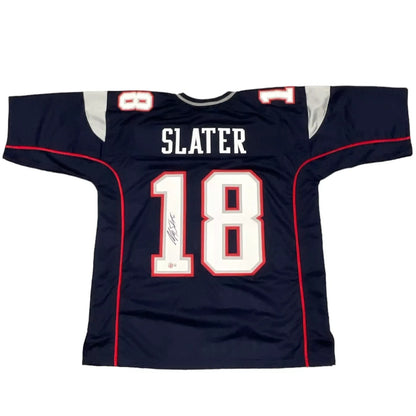 Matthew Slater Signed New England Patriots Custom Jersey (Beckett BAS)