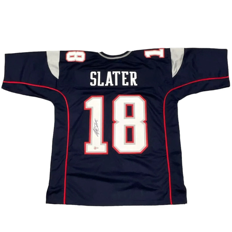 Matthew Slater Signed New England Patriots Custom Jersey (Beckett BAS)