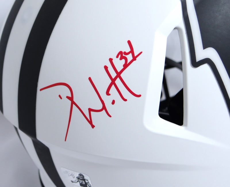 Derek, TJ & JJ Watt Signed Wisconsin Badgers Lunar Speed Authentic Helmet