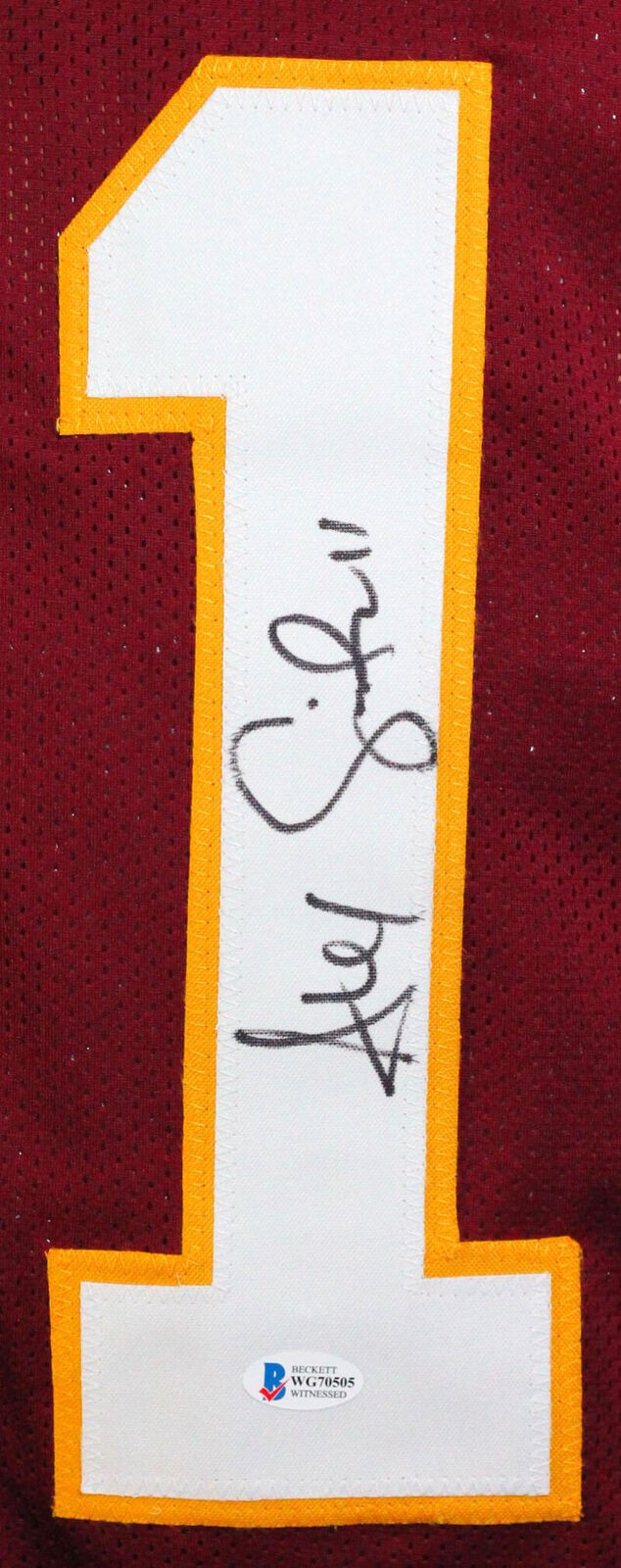 Alex Smith Autographed Maroon Custom Jersey