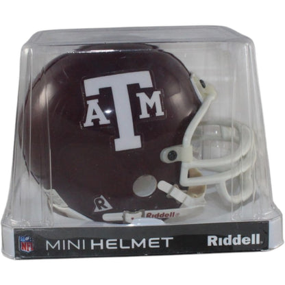 Johnny Manziel & John David Crow Signed Texas A&M Mini Helmet