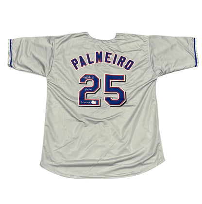 Rafael Palmeiro Signed Texas Rangers Custom Jersey (569 & 3020)