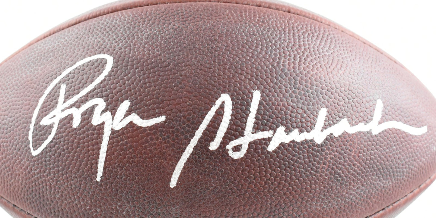 Roger Staubach Autographed Dallas Cowboys Wilson Duke Football