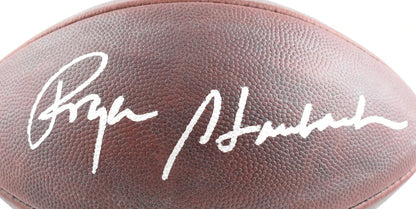 Roger Staubach Autographed Dallas Cowboys Wilson Duke Football